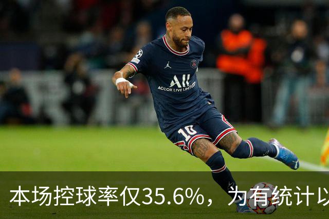 本场控球率仅35.6%，为有统计以来利物浦英超主场第二低